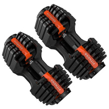Load image into Gallery viewer, 2.5 to 24 KG Adjustable Dumbbell